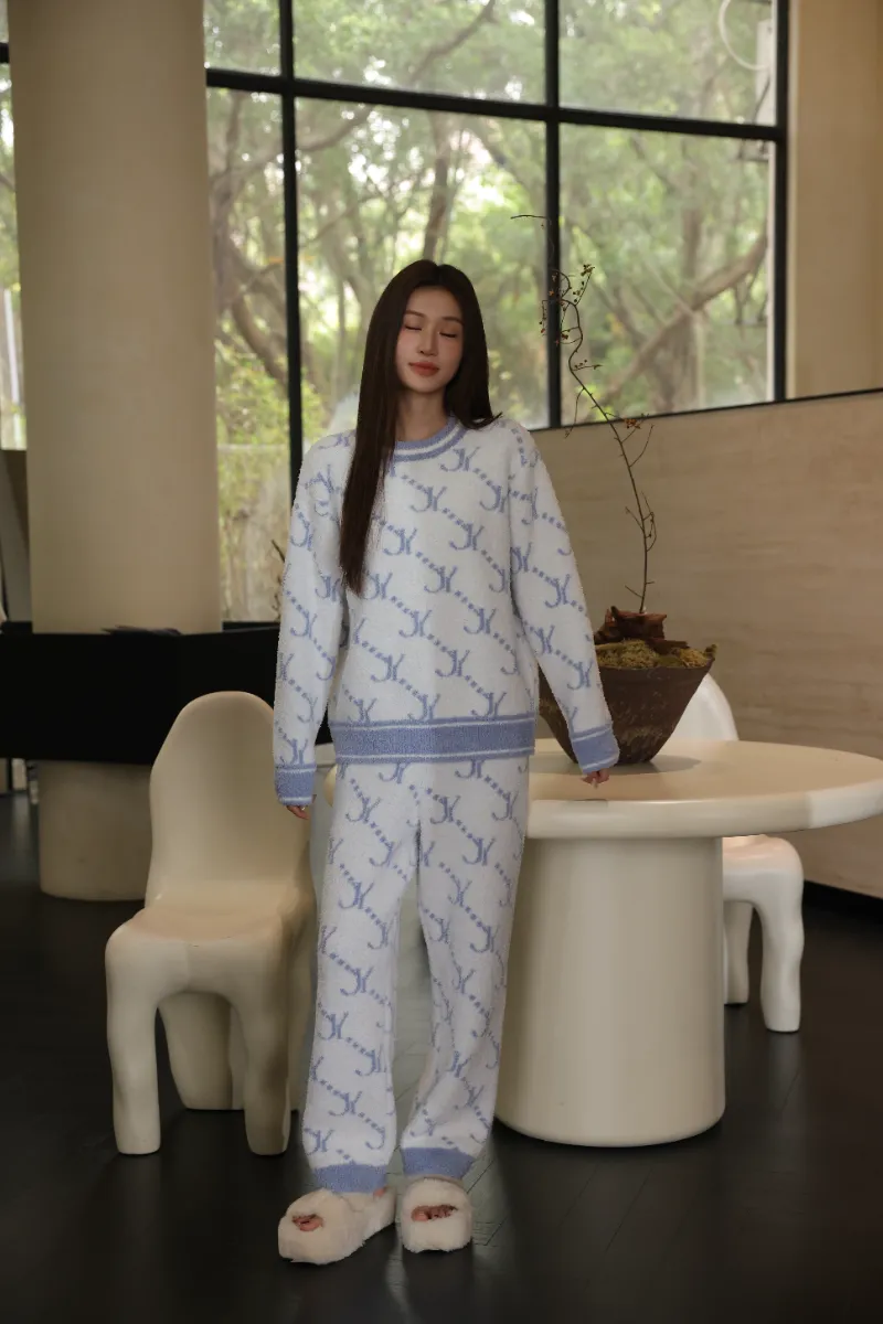 Pijama de lã macia para mulheres Pijama de lã macia para mulheres