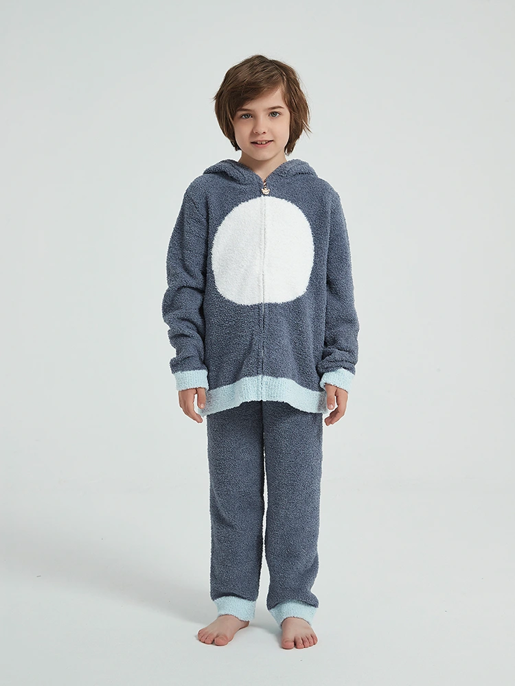 Pijama de lã para meninos outono e inverno