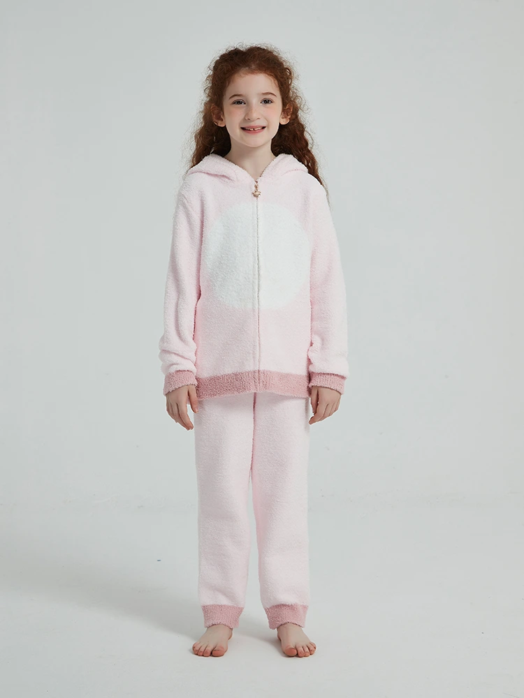 Pijama de lã para meninas outono e inverno